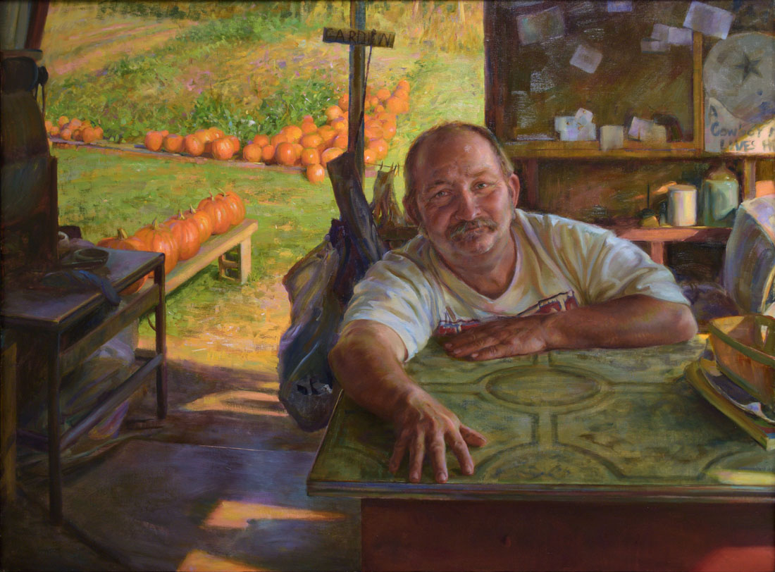 ''Delbert,'' oil, 36x48'', price on request